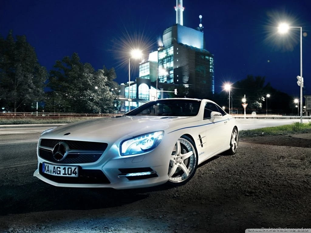 Mercedes Benz SL500, Night HD Desktop Wallpapers : Widescreen ...