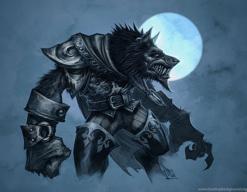 Wolf Werewolf Moon Armour Worgen Wow World Of Warcraft Cataclysm ...