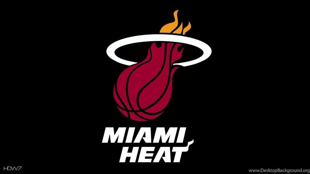 Miami Heat Logo Black Backgrounds Hd Wallpapers