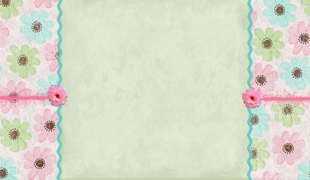 My Style Backgrounds: Spring Flowers 3 Column