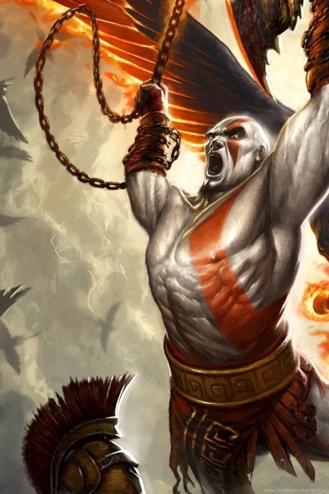 640x960 God Of War Iphone 4 Wallpapers Desktop Background