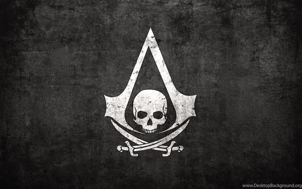 1600x1000px Assassin Creed Logo Skull