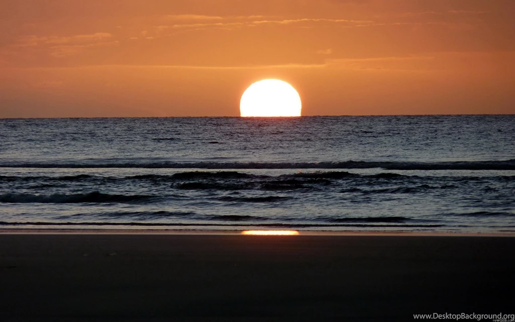 Sunset Ocean Nature Beach Fresh New Hd Wallpapers With Resolution ...