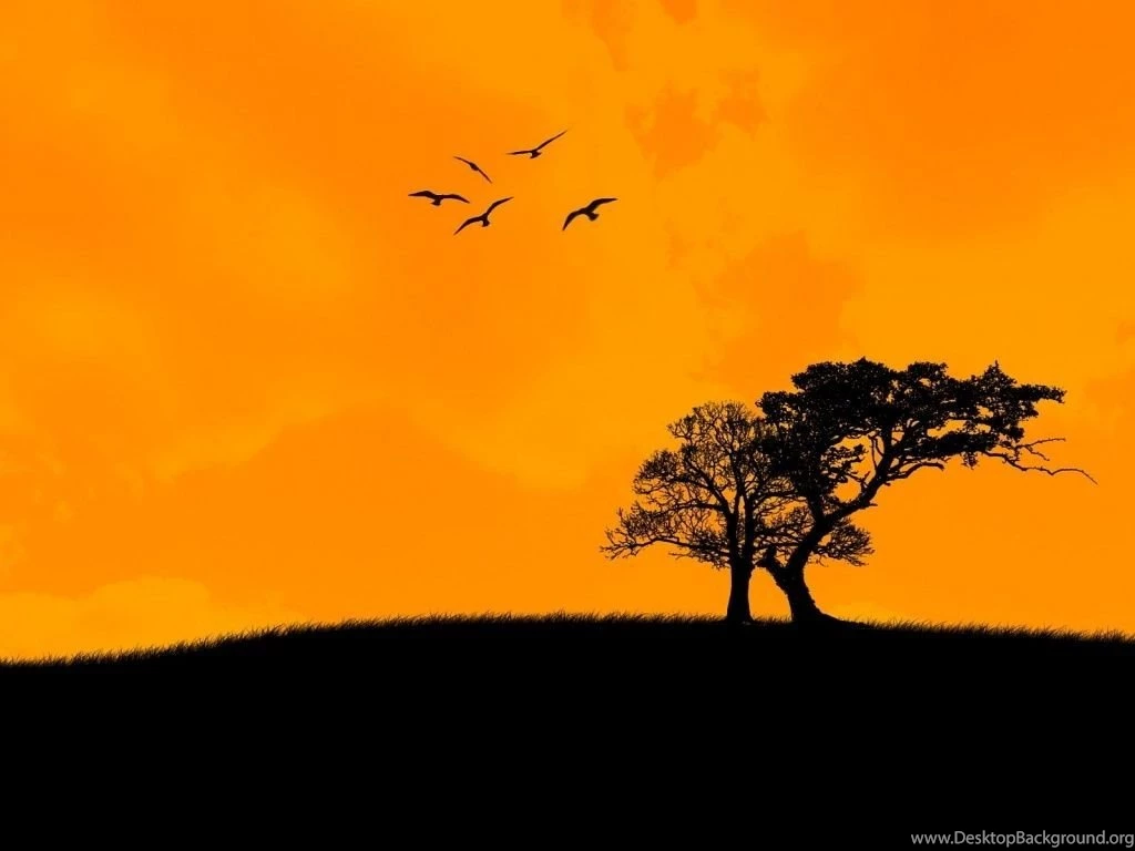 1024x768 Sunset Art Backgrounds Wallpapers