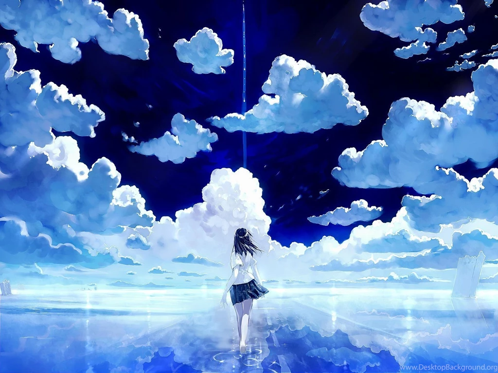 Sky Cloud Anime Wallpapers Wide Photos
