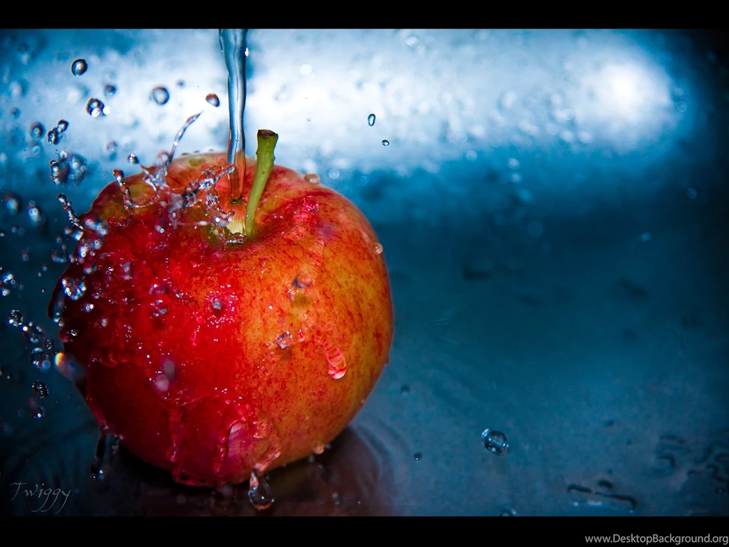 Apples Blue Water Wallpapers (