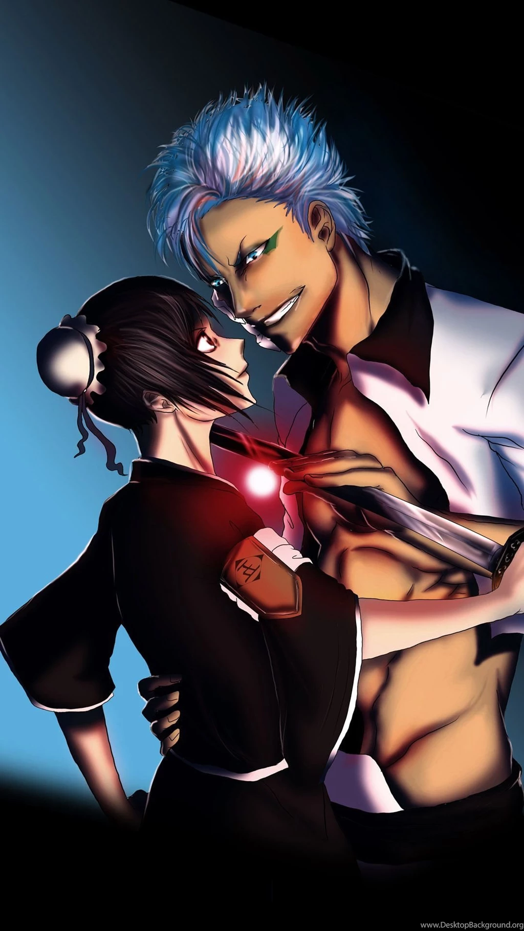 Momo Hinamori And Grimmjow Jaegerjaquez Bleach Mobile Wallpapers 6627