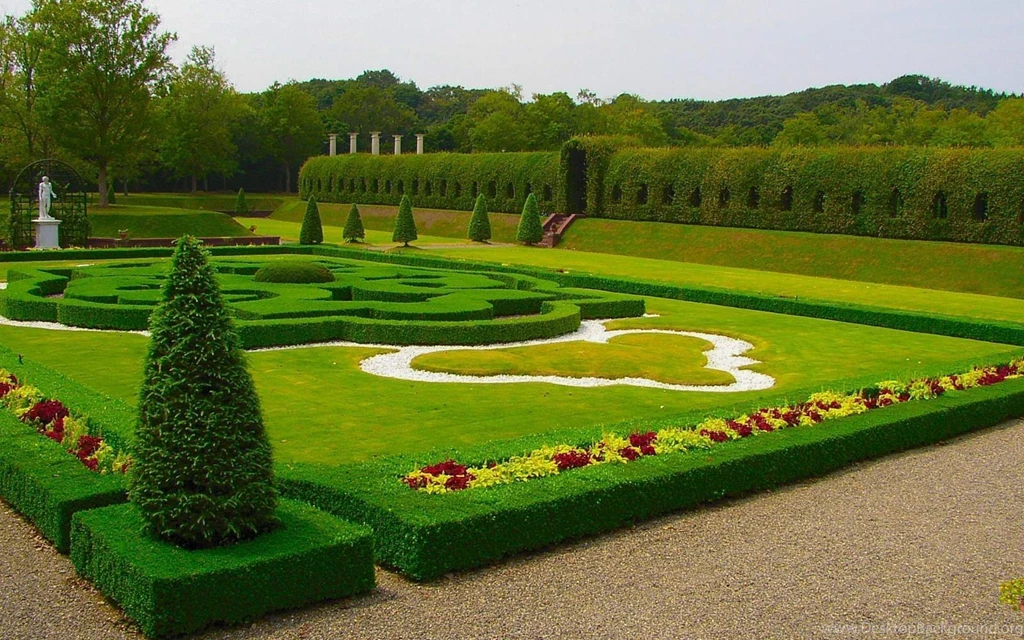 Download Wallpapers 2560x1600 Garden, Lawn, Park, Design, Green ...
