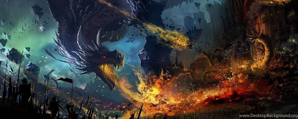 Dual Monitor Resolution Dragon Wallpapers HD, Desktop Backgrounds ...