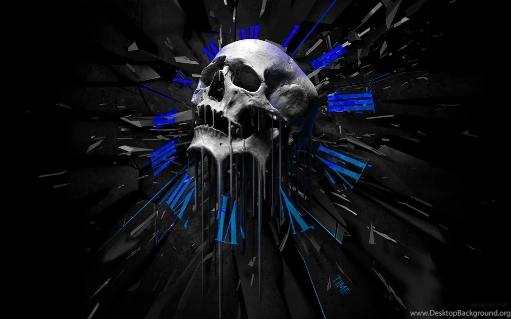 22 Clocks Desktop Wallpapers Download Skull Melting Clocks ...