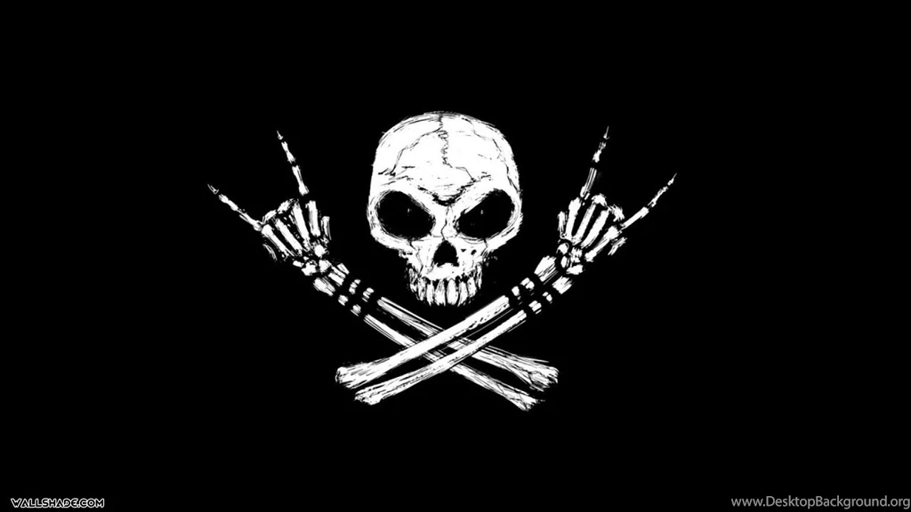 Free Skull Rock N Roll Desktop Wallpapers 19201080