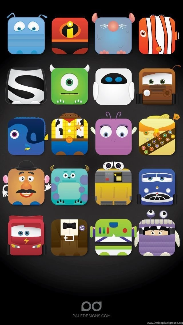 Disney iPhone 5 App Skins Wallpapers