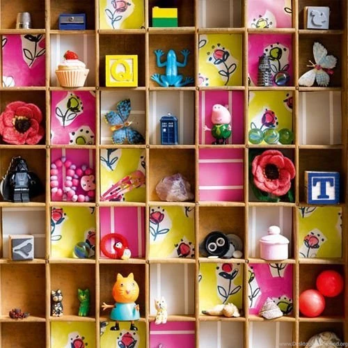 Use Colourful Wallpapers To Give An Old Unit New Life