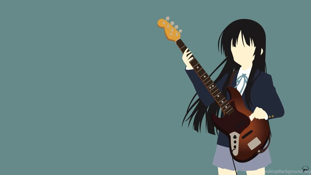 Mio Akiyama (K On!) Minimalist Wallpapers By Greenmapple17 On ...