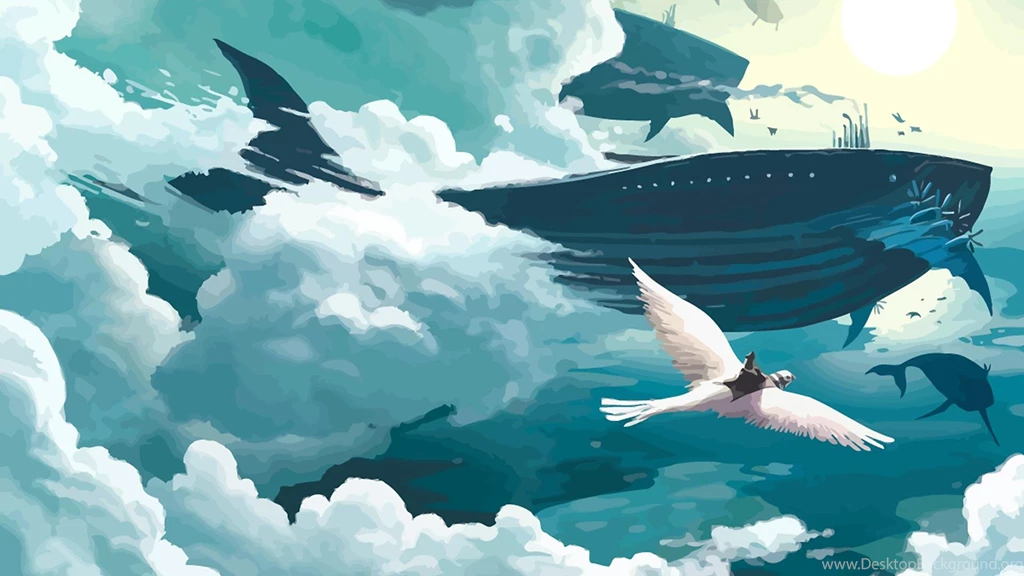 5015x3343px Flying Whales Wallpapers