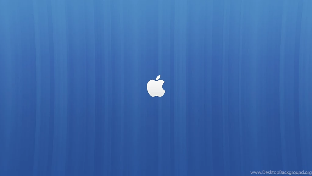 Download 2560x1440 Apple Logo On A Blue Backgrounds Wallpapers