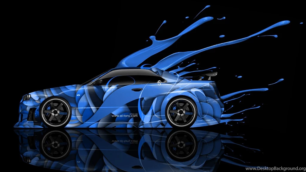 Nissan Skyline GTR R34 Side Live Colors Car 2014 « El Tony