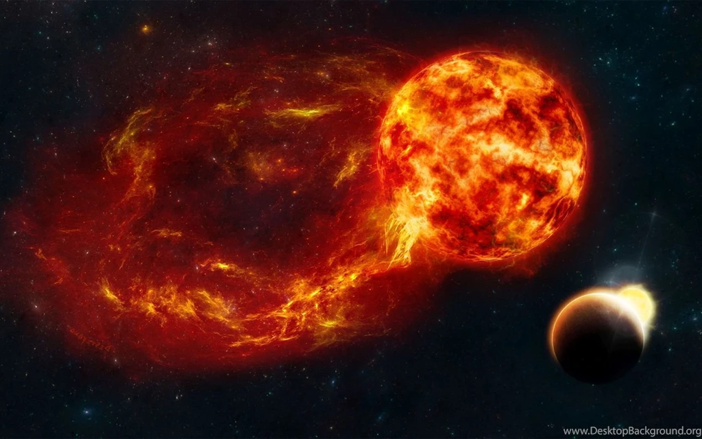 Planet Crossing Near The Sun Widescreen Wallpapers