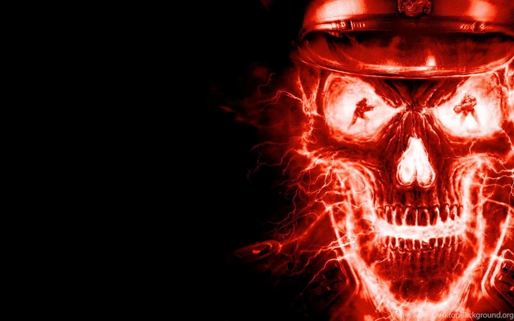 1920x1080 Fire Skull Wallpapers Free Download   (