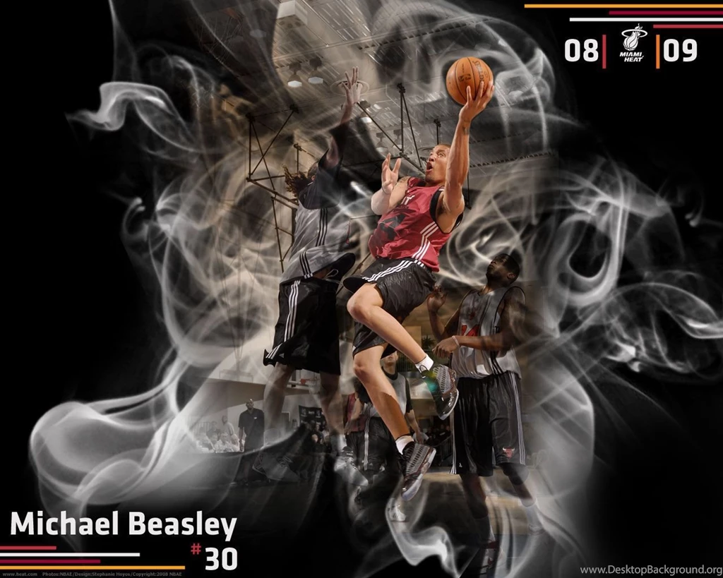 Michael Beasley Miami Heat Layup Wallpapers
