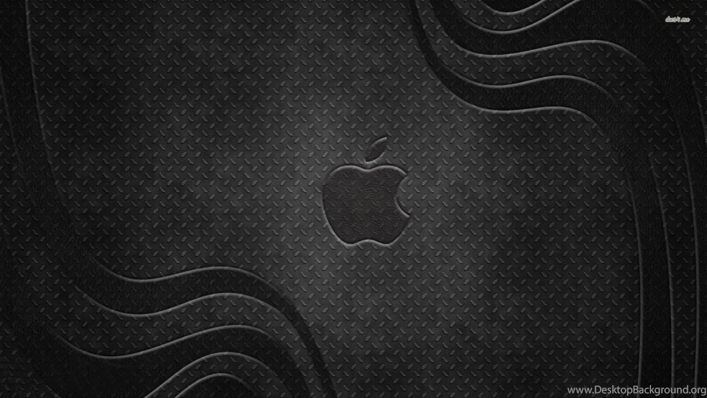 Apple On Curvy Metal Pattern Wallpapers   Computer Wallpapers