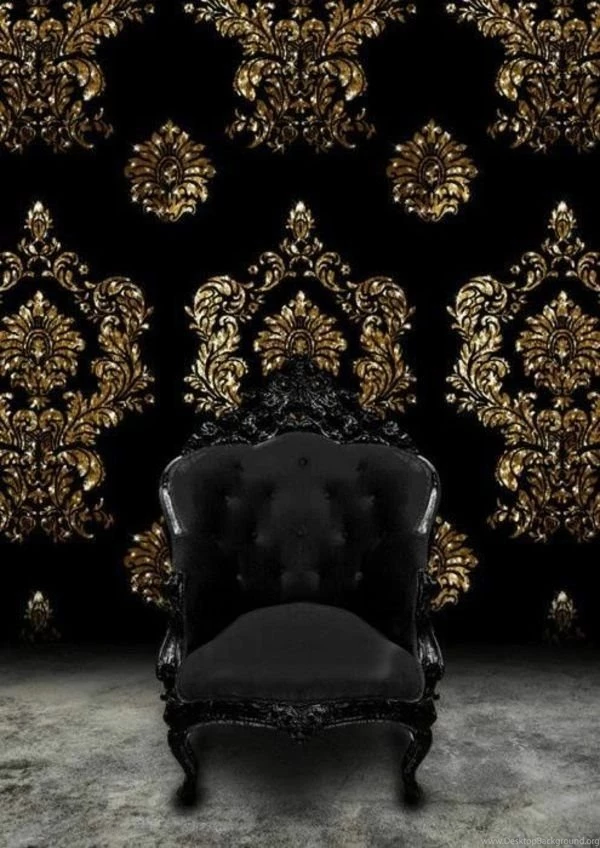 Gallery For Black And Gold Designer Wallpapers