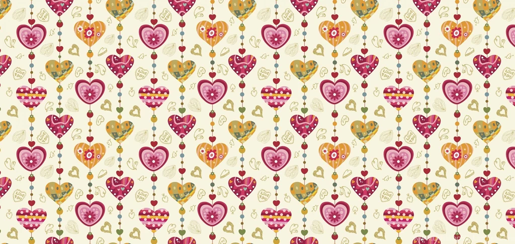 Love Love You Heart Heart Heart Valentine Holiday Textures Vector ...