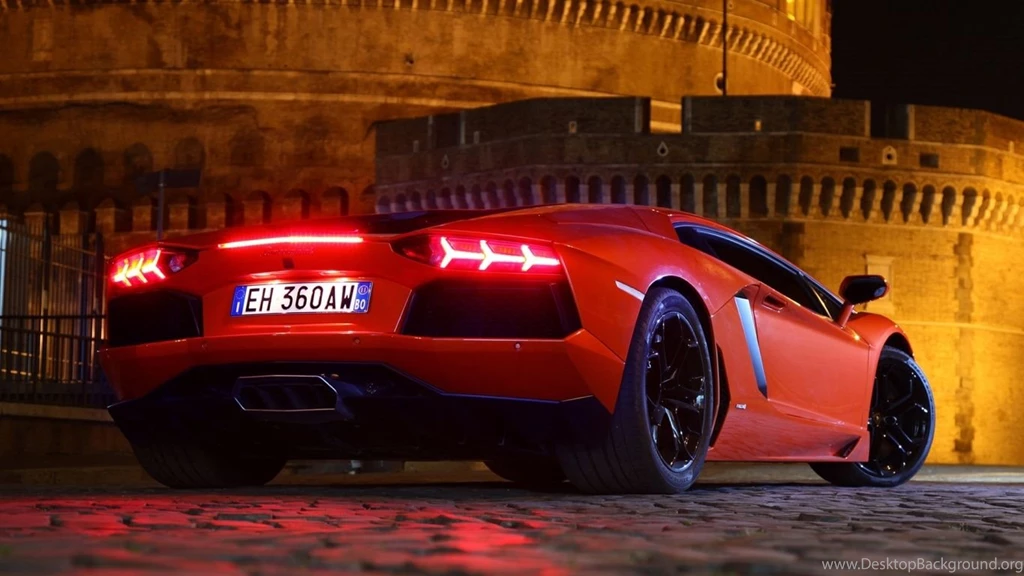 Red Lamborghini Aventador Wallpapers In 1366x768