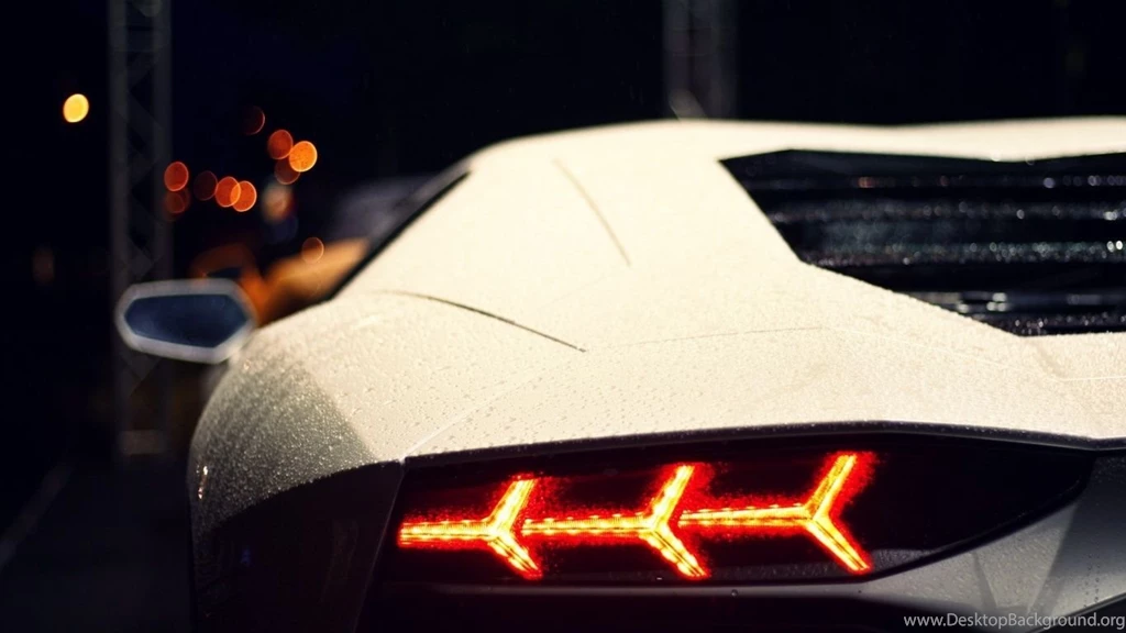 1366x768 Lamborghini Aventador Taillight Desktop PC And Mac Wallpapers
