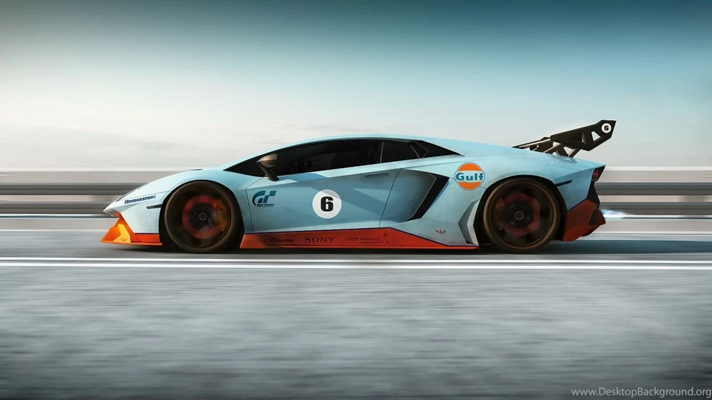 1366x768 Lamborghini Gulf Edition Wallpapers