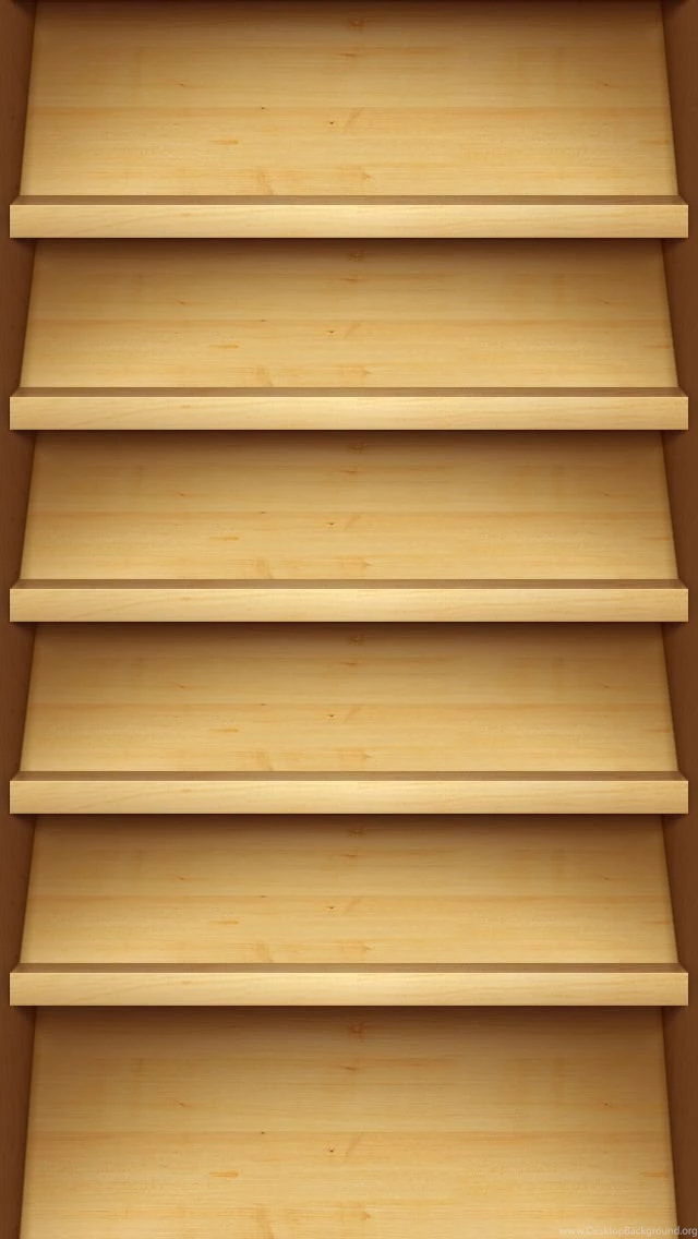 Wood Shelves iPhone 5 Wallpapers (640x1136)