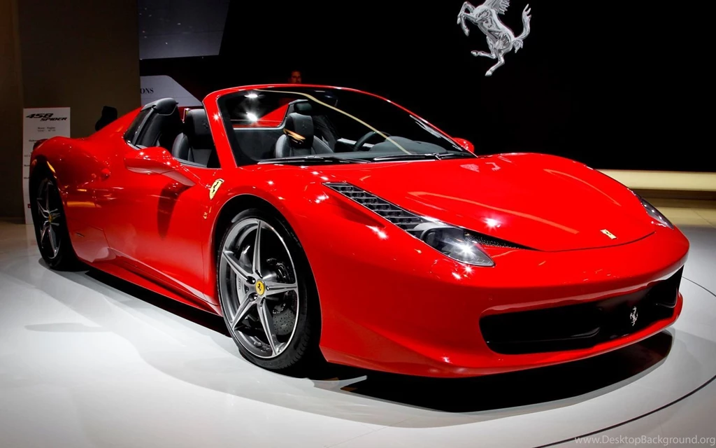 Ferrari 458 Spider In Auto Show 1500x938px
