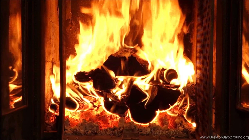 AMBIANCE* 4 HOURS* Full HD Fireplace + Birds Chirping On ...