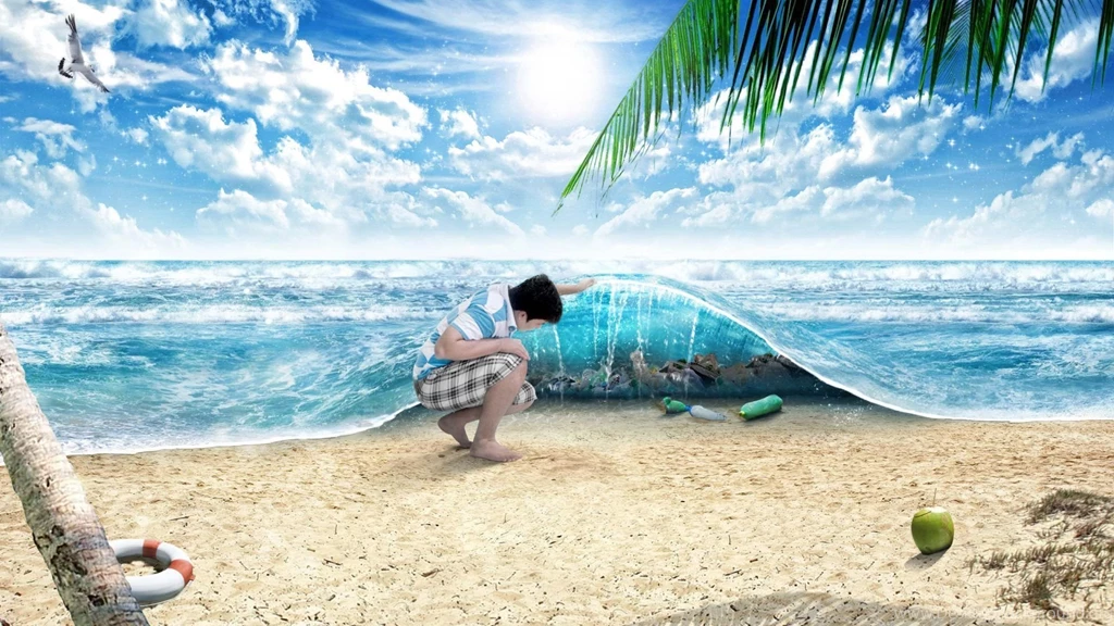Digital Art: Sand, Ocean & Beach Wallpapers :: HD Wallpapers