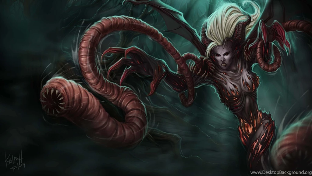 Demonic Zyra League Of Legends Wallpapers HD 1920x1080