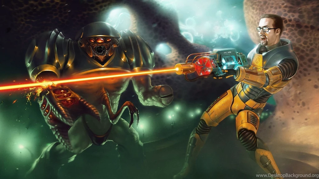 Download Wallpapers 1920x1080 Half life, Character, Shooting, Gun ...