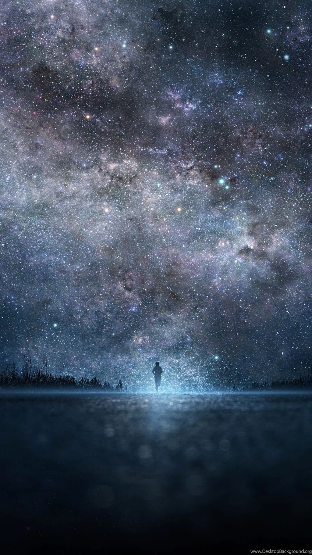 Download Wallpapers 1080x1920 Star, Art, Sky, Night, People ...