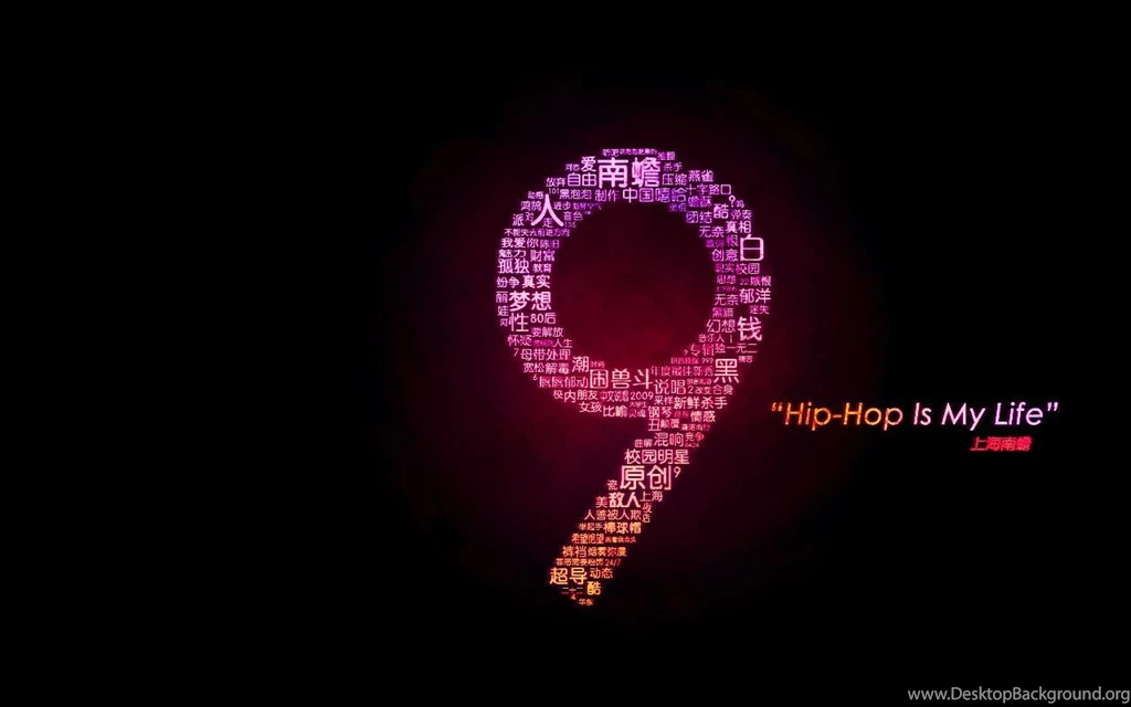 Desk Top Widescreen Wallpaper, A Typograh Of Chinese Keywords Of ...