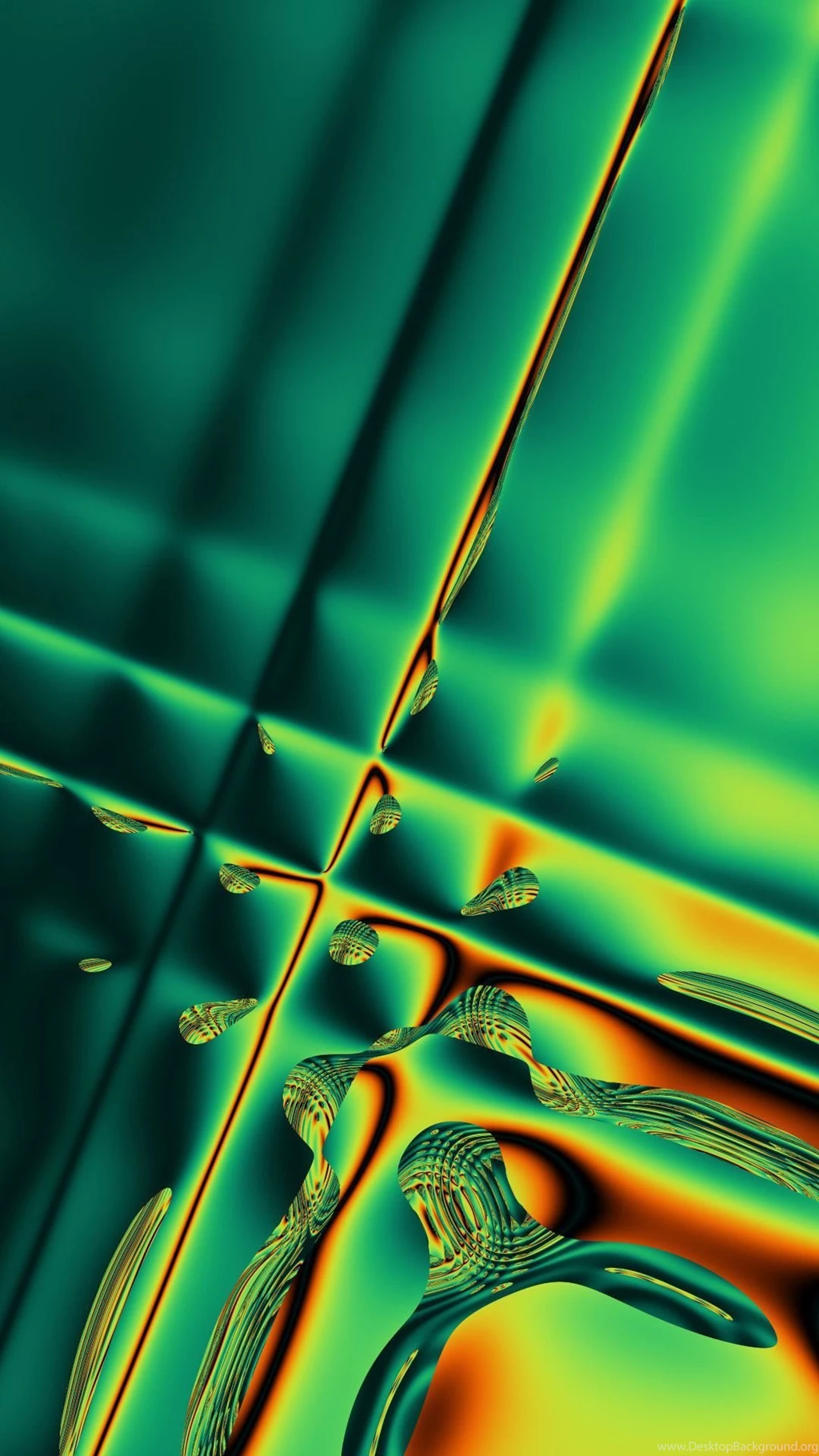 Green Blobs Mobile Wallpapers 3188