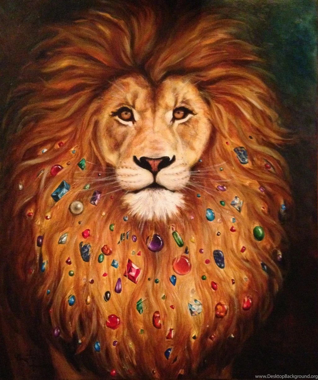 Tribal Lion (darker Background) By MargueriteAnderson On DeviantArt