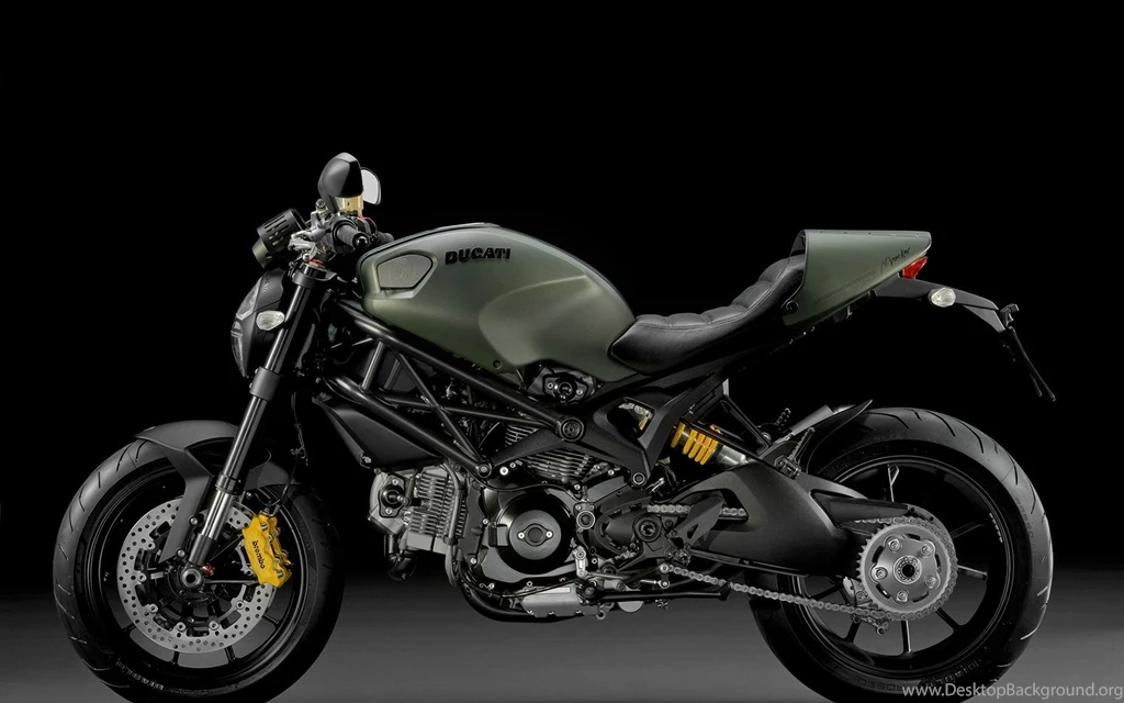 Black And Green Ducati Monster 796 Desktop Wallpapers 23424