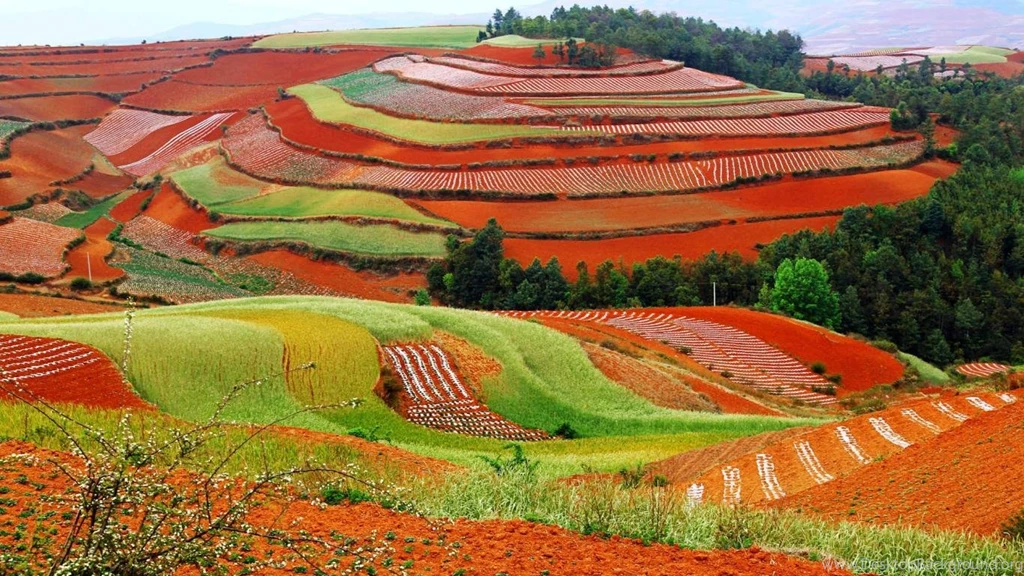 Wallpapers China Dongchuan Kunming Yunnan   1366 X 768   Landscapes ...