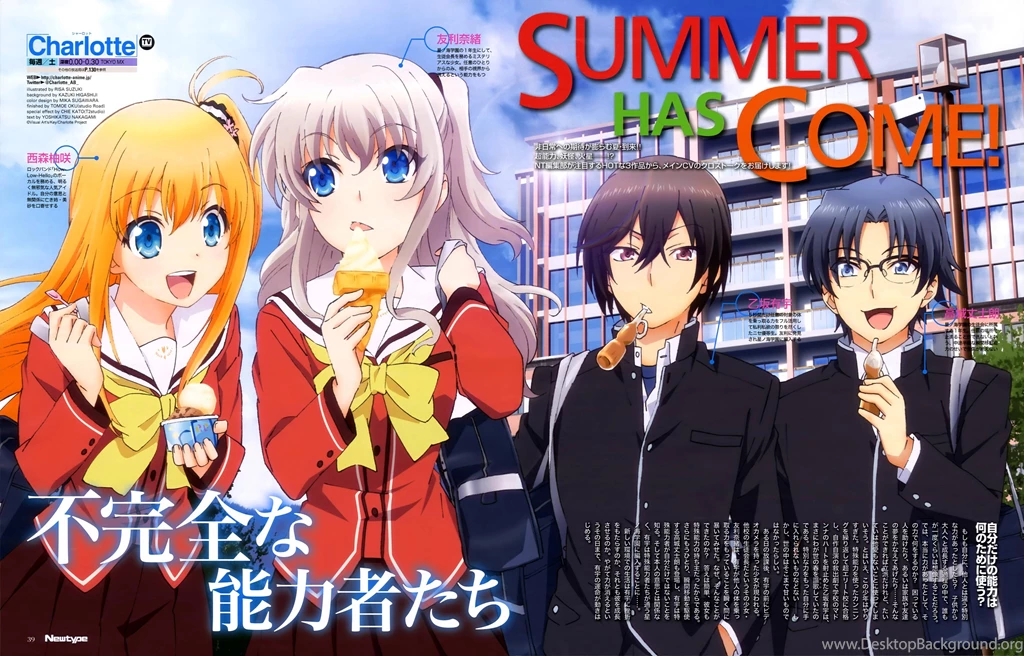 Charlotte Anime HD Wallpapers 2015 HD