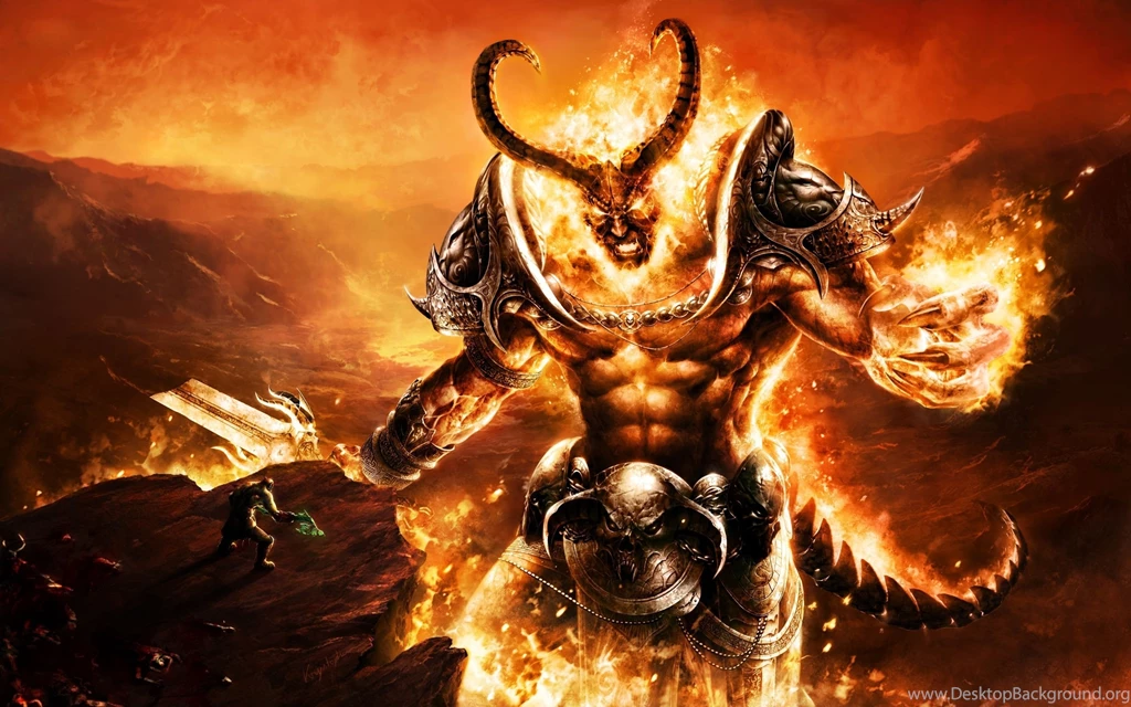 Fire MOnster Computer Wallpapers, Desktop Backgrounds