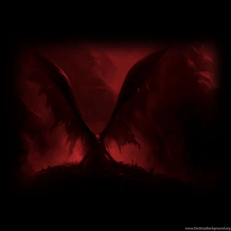 Image Detail For Demonic Red Black Wings Graphic