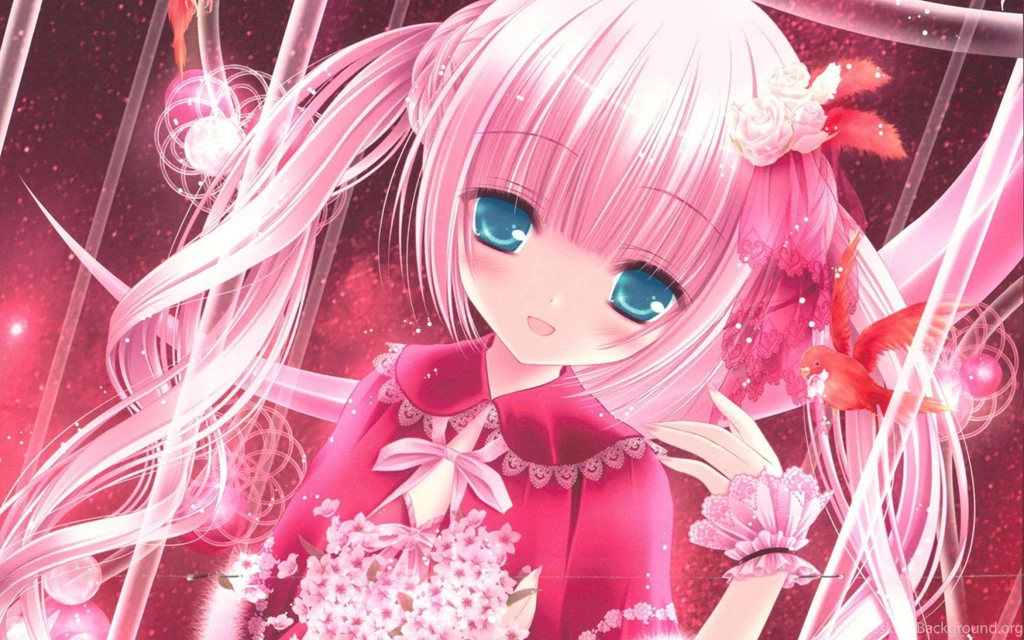 Pink, Red, Wallpapers, Anime, Cute, Images, Bigest 2011285