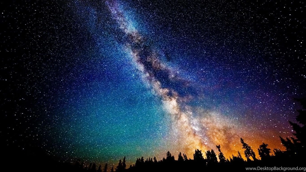 1366x768 The Milky Way At Night Desktop PC And Mac Wallpapers