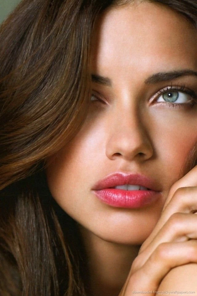 Download Adriana Lima Portrait Wallpapers For iPhone 4