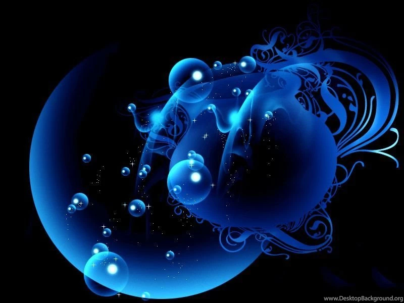 Beautiful Moon Bubbles Blue Floating