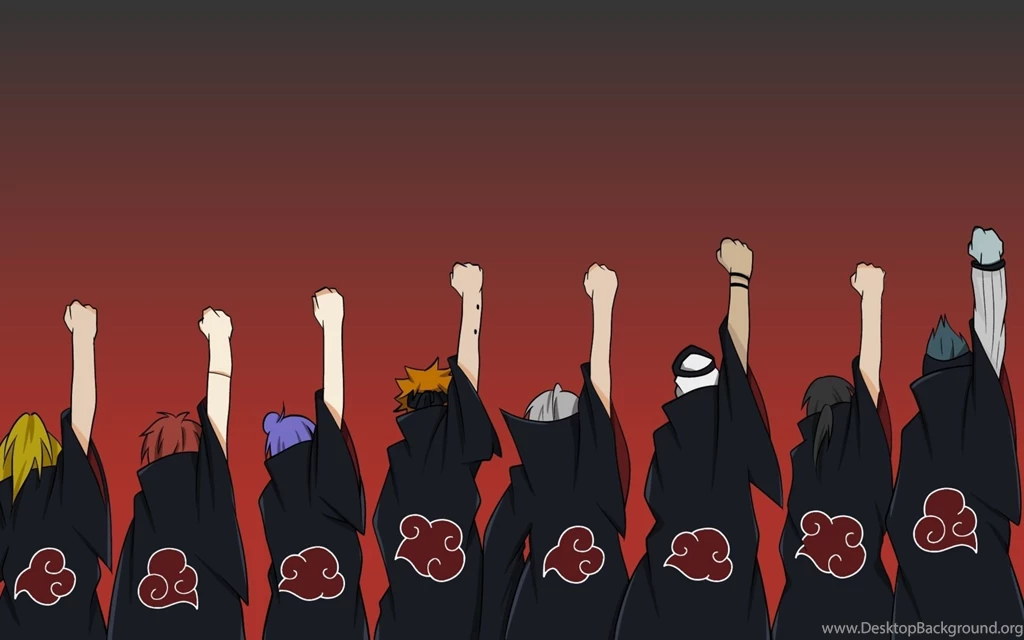 Naruto Itachi Sasori Tobi Deidara with Sharingan Logo 1920x1200.jpg